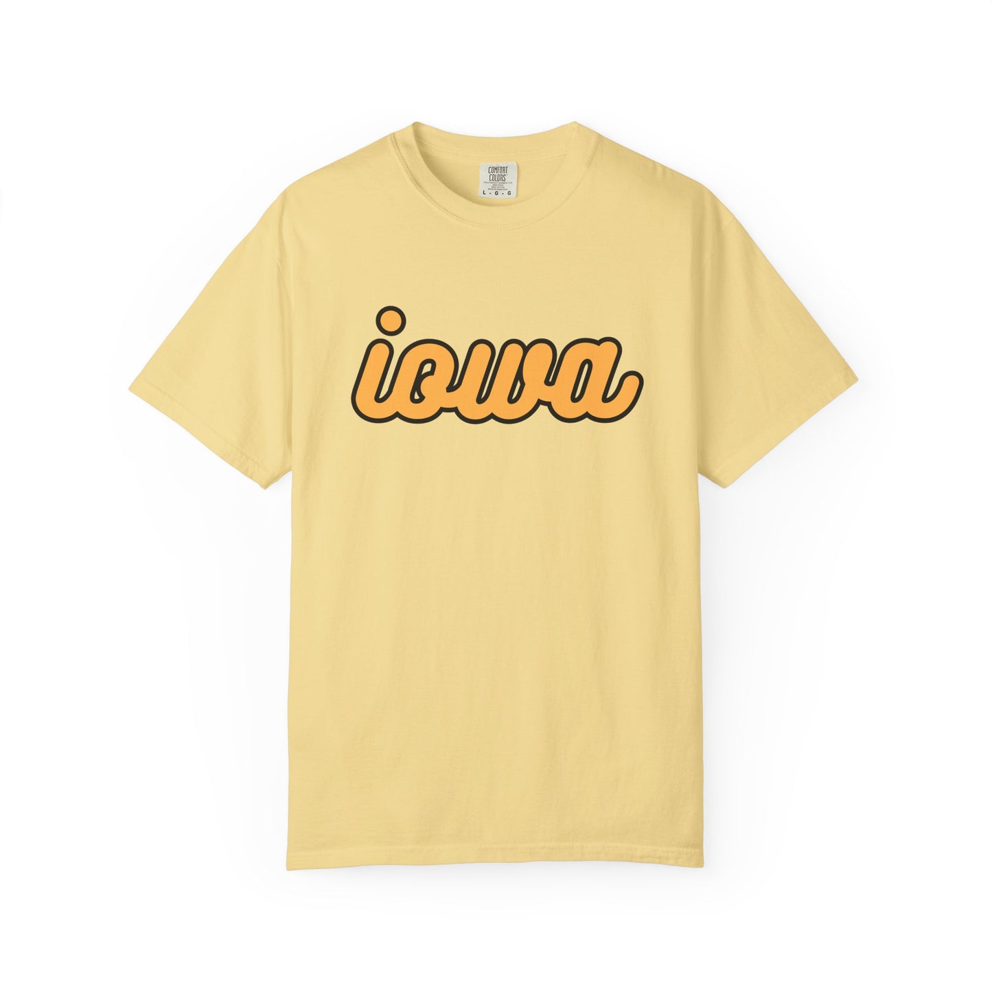 Cursive Iowa Adult T - Comfort Colors
