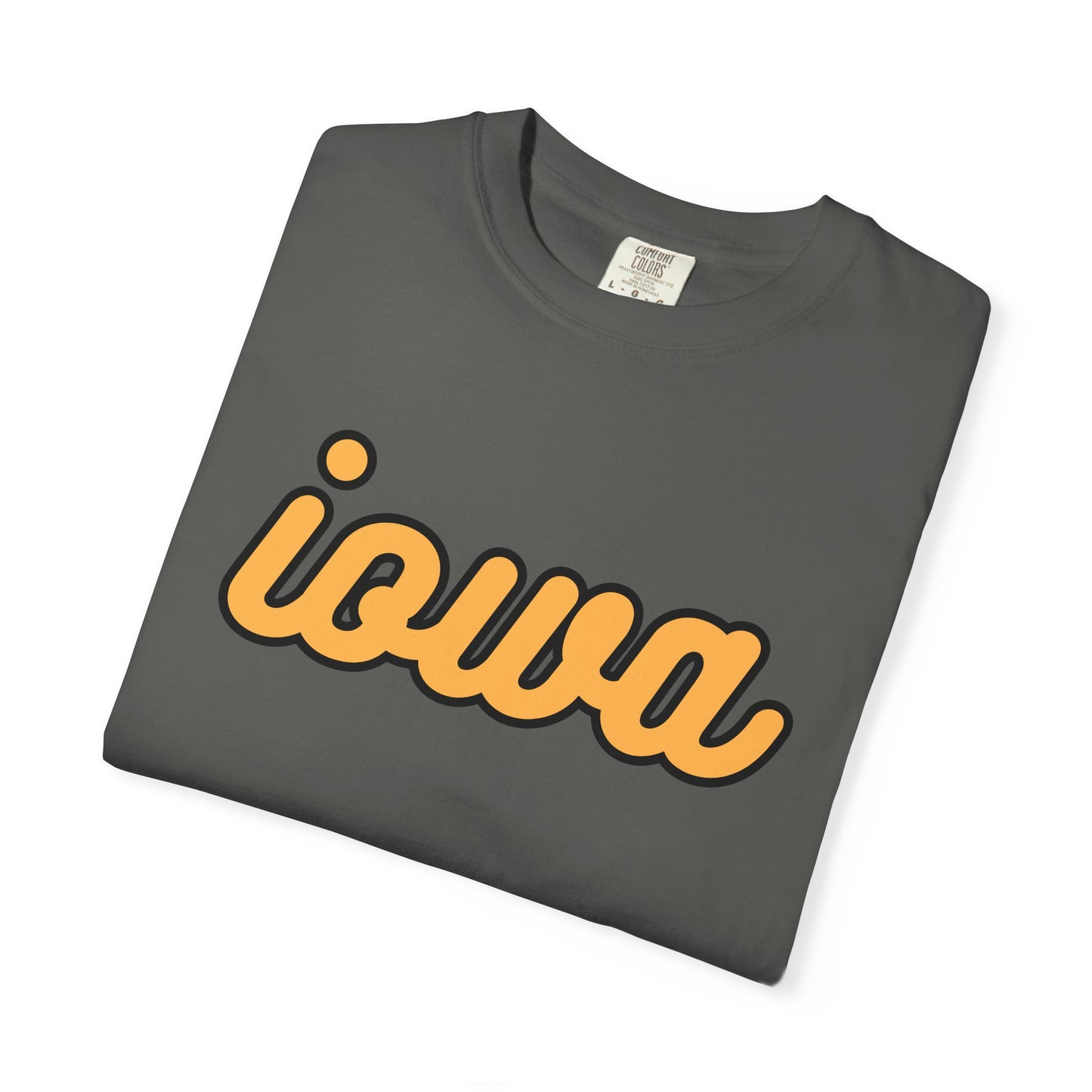 Cursive Iowa Adult T - Comfort Colors