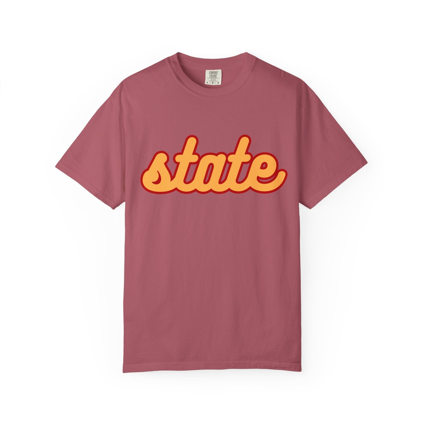 Cursive State Adult T - Comfort Colors