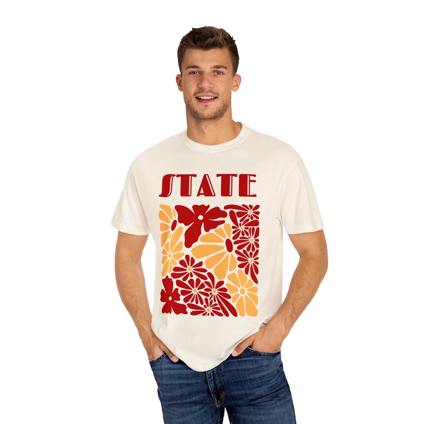 State Floral T-shirt - Comfort Colors