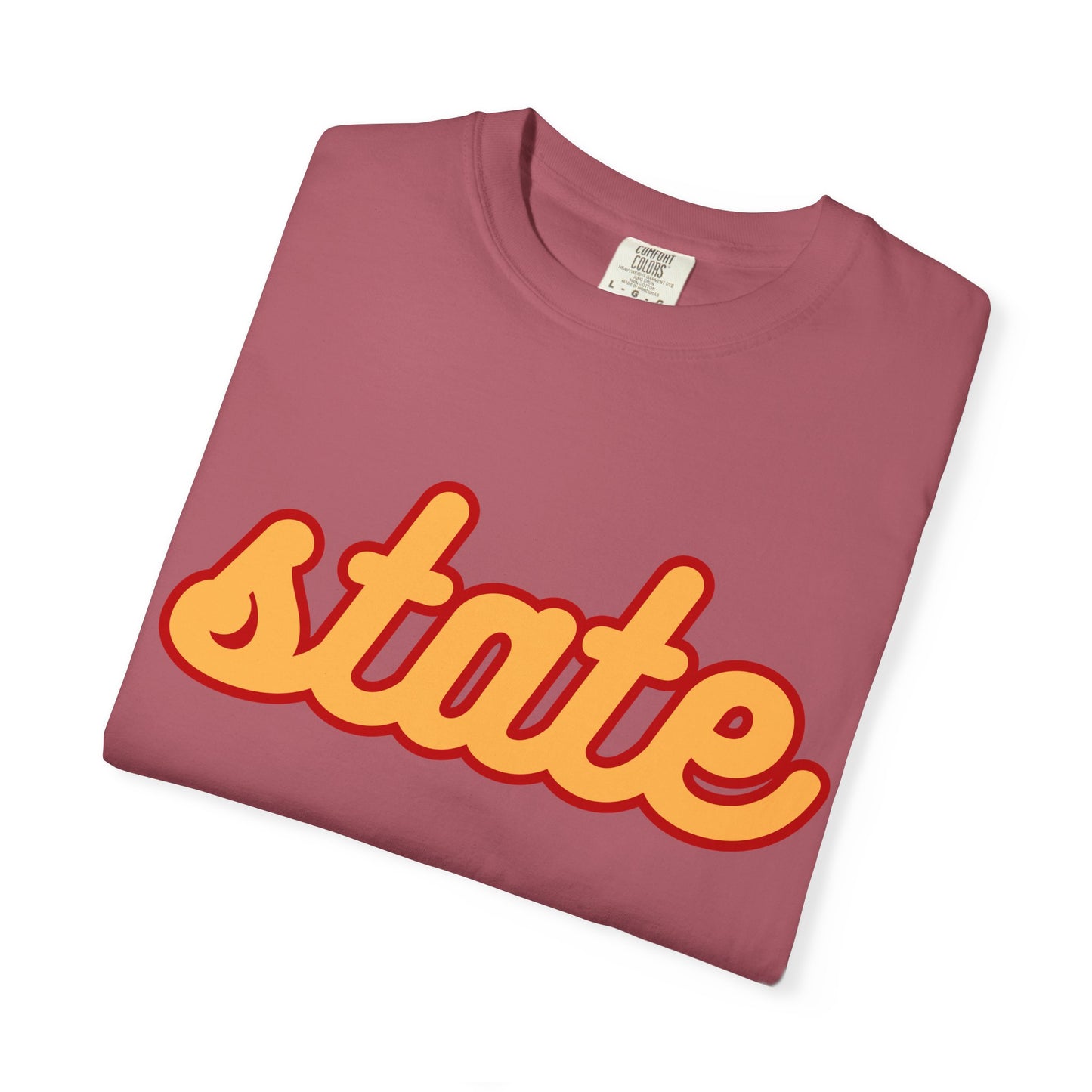 Cursive State Adult T - Comfort Colors