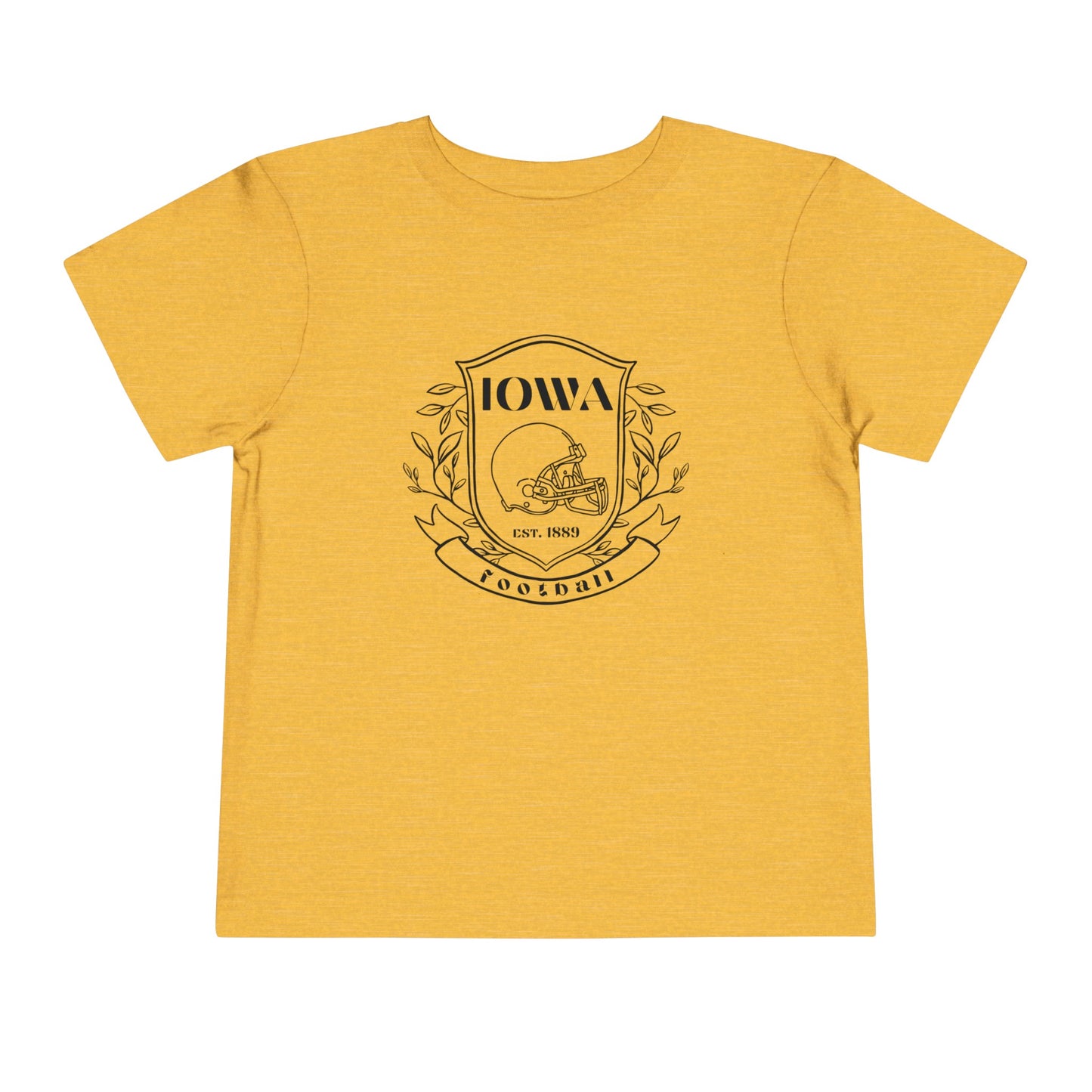 Kids Iowa Football Crest - Bella and Canvas
