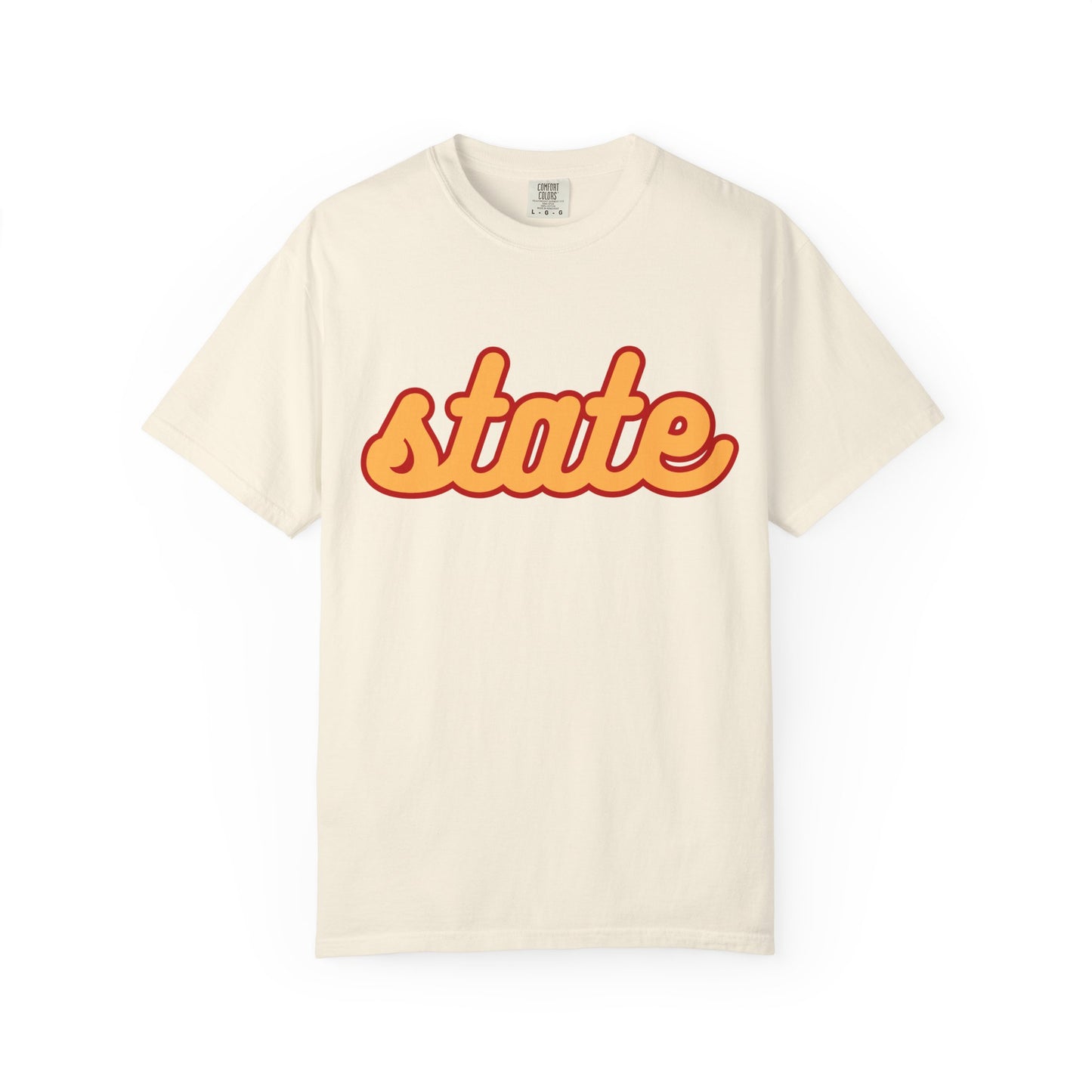 Cursive State Adult T - Comfort Colors