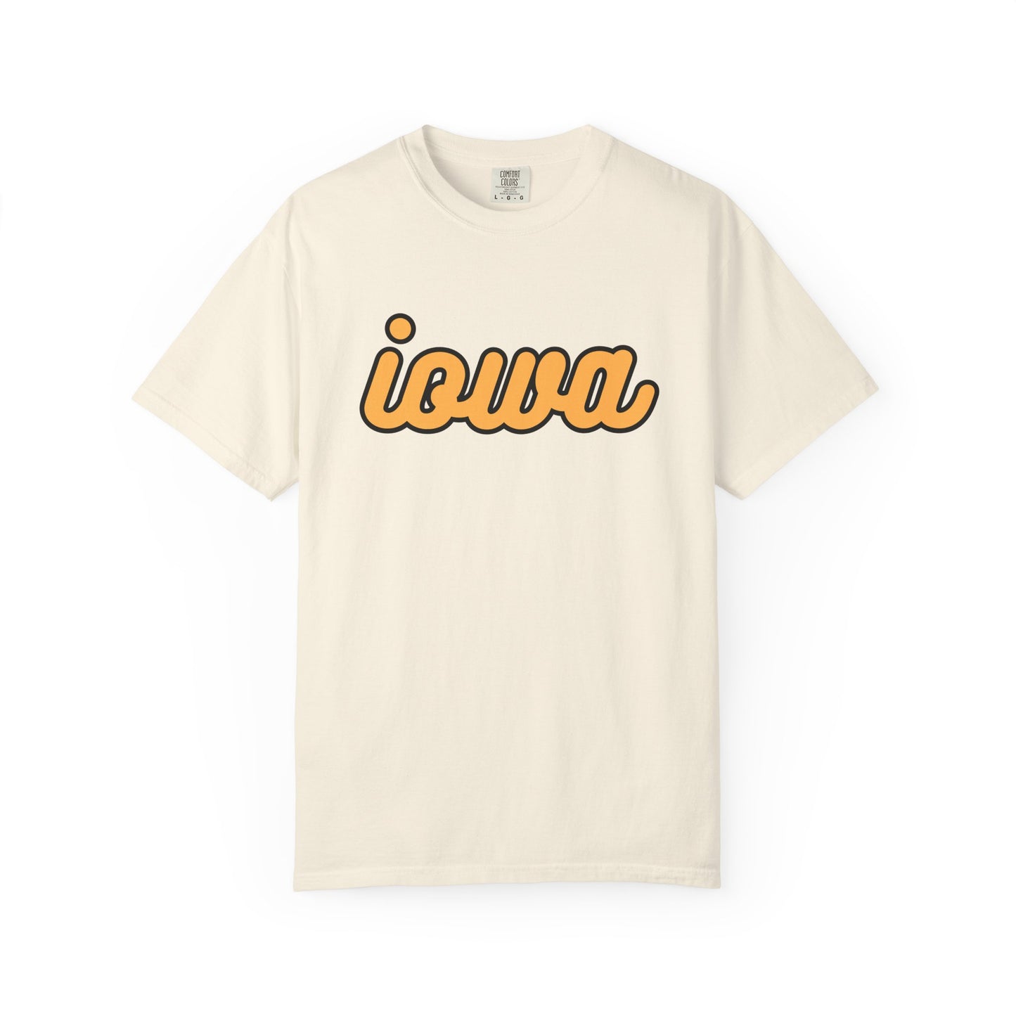 Cursive Iowa Adult T - Comfort Colors