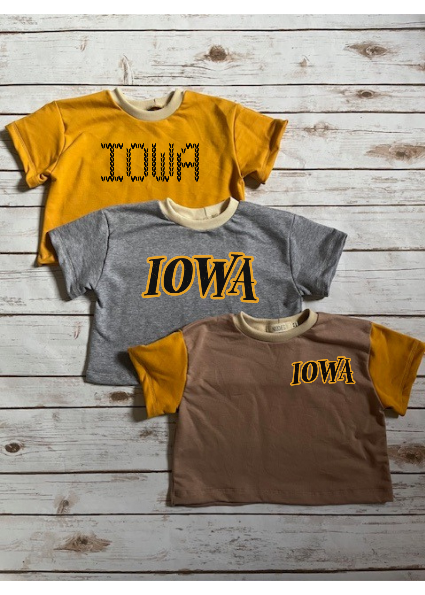 Iowa Block Grey Oversized T-Shirt