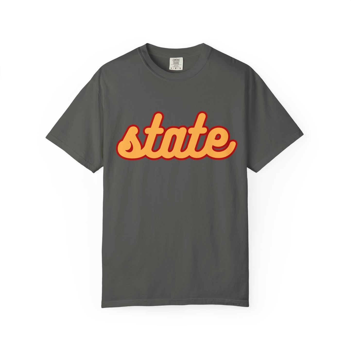 Cursive State Adult T - Comfort Colors