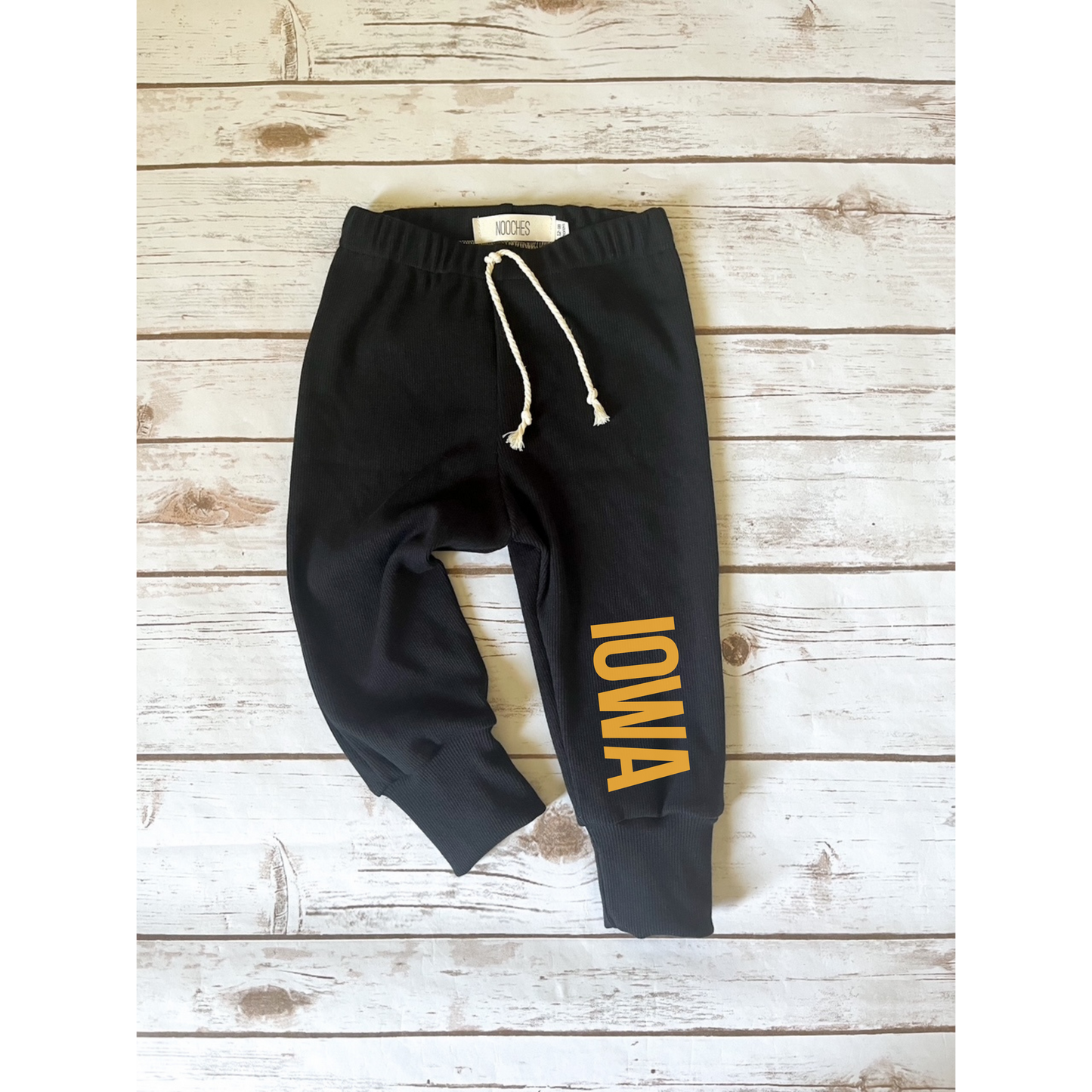 Black Iowa Classic Sweatpants