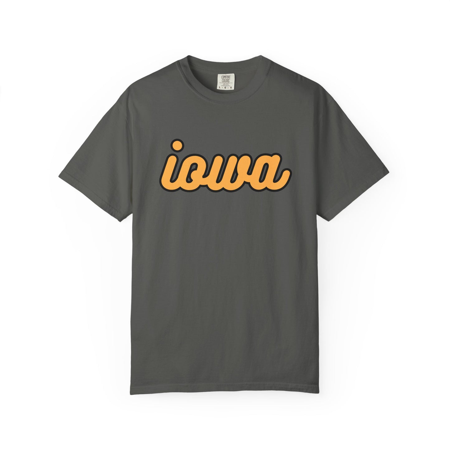 Cursive Iowa Adult T - Comfort Colors