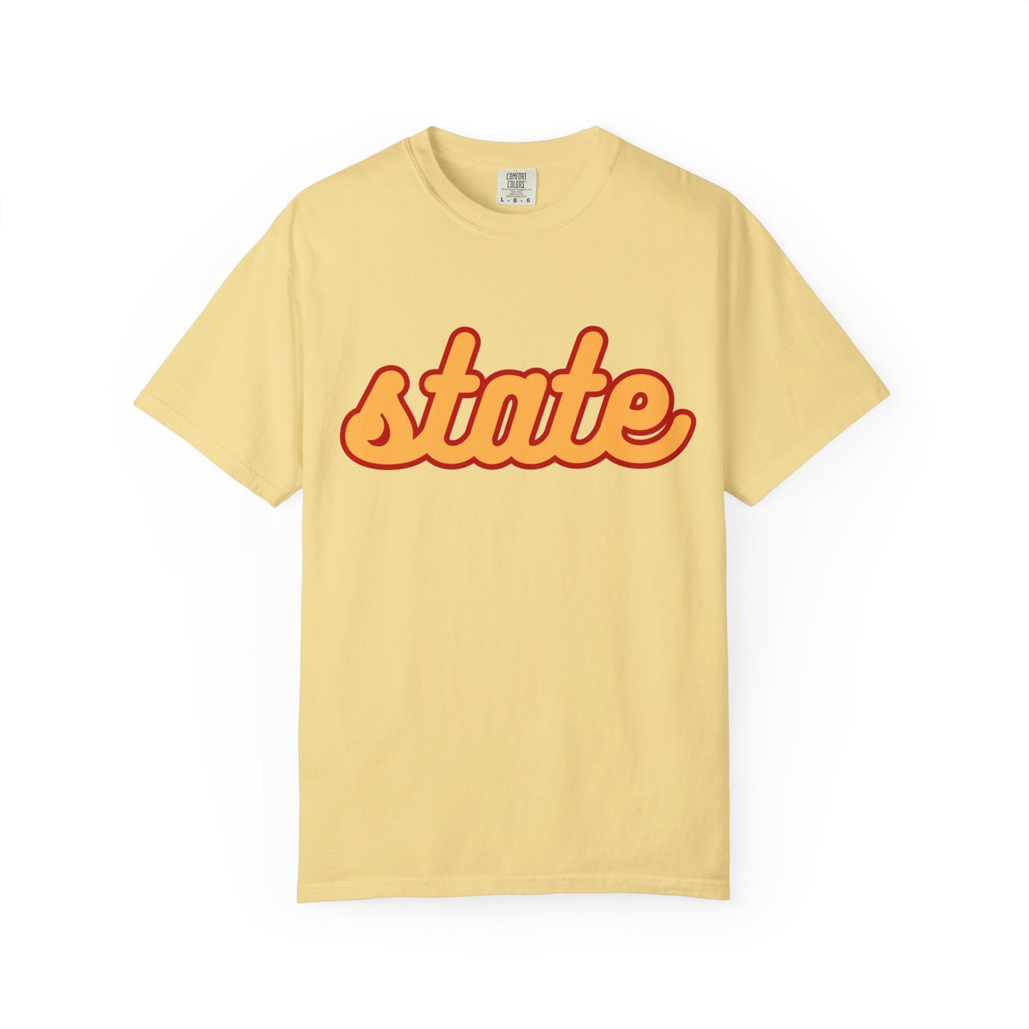 Cursive State Adult T - Comfort Colors