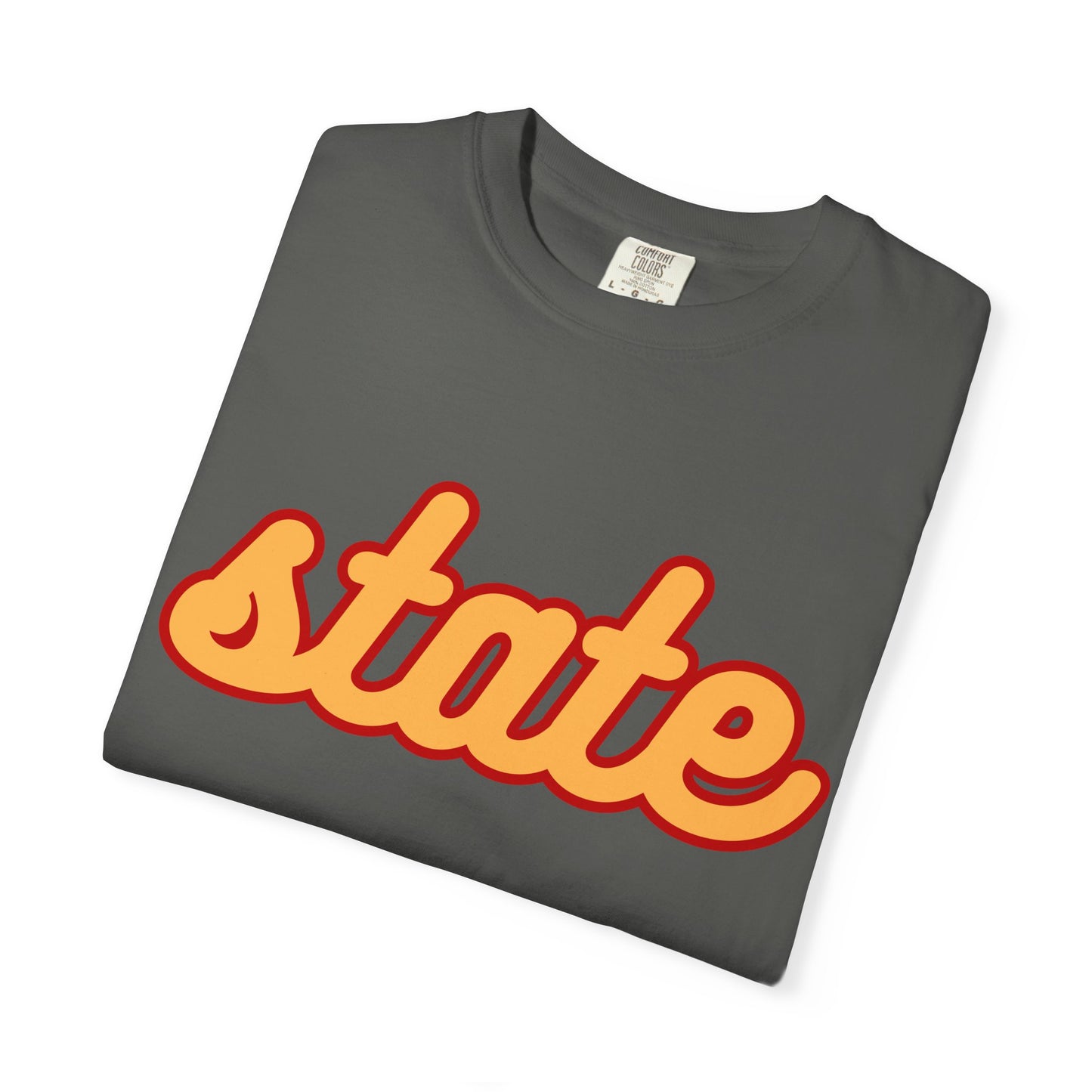 Cursive State Adult T - Comfort Colors