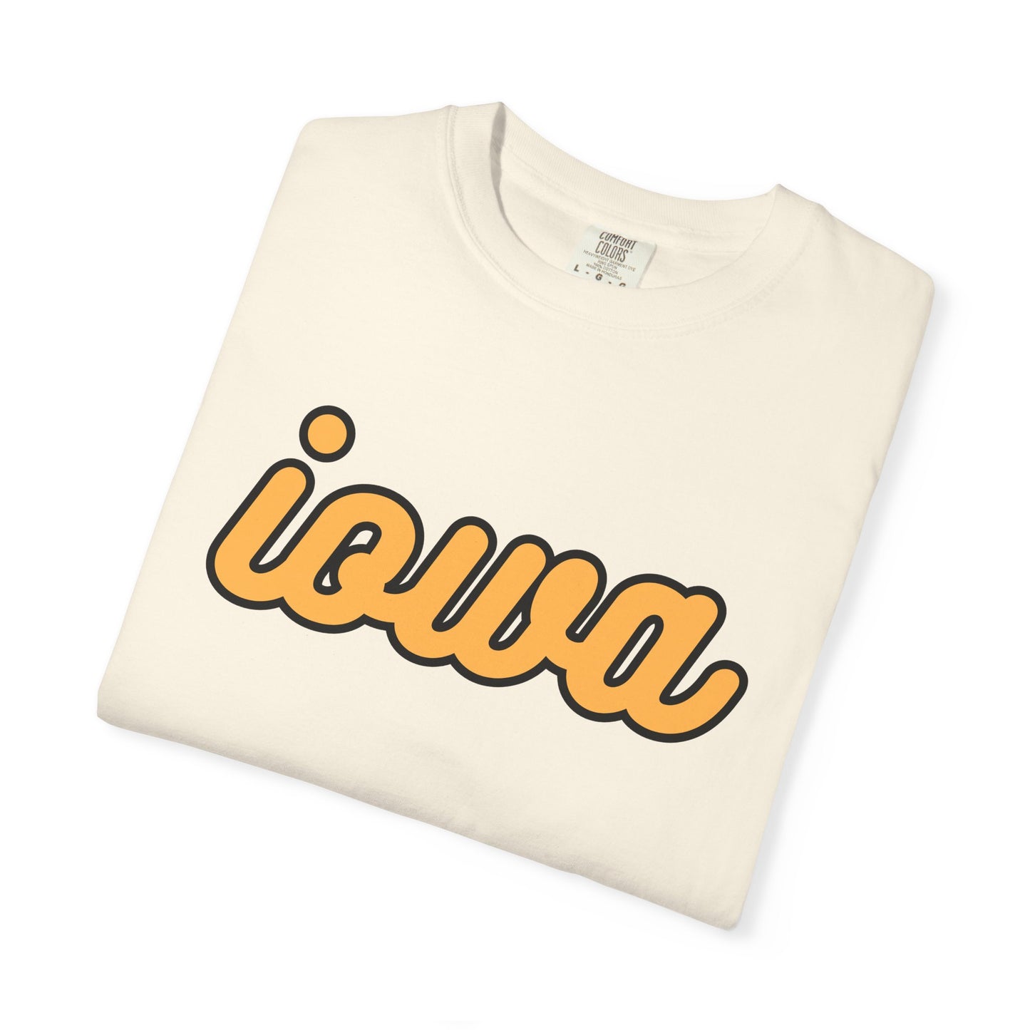 Cursive Iowa Adult T - Comfort Colors