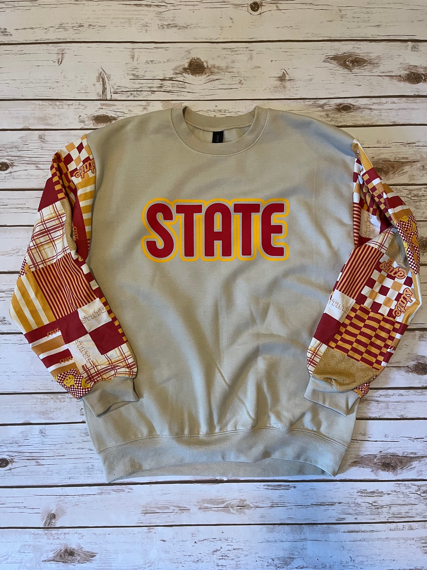 State Patchwork Adult Pullover