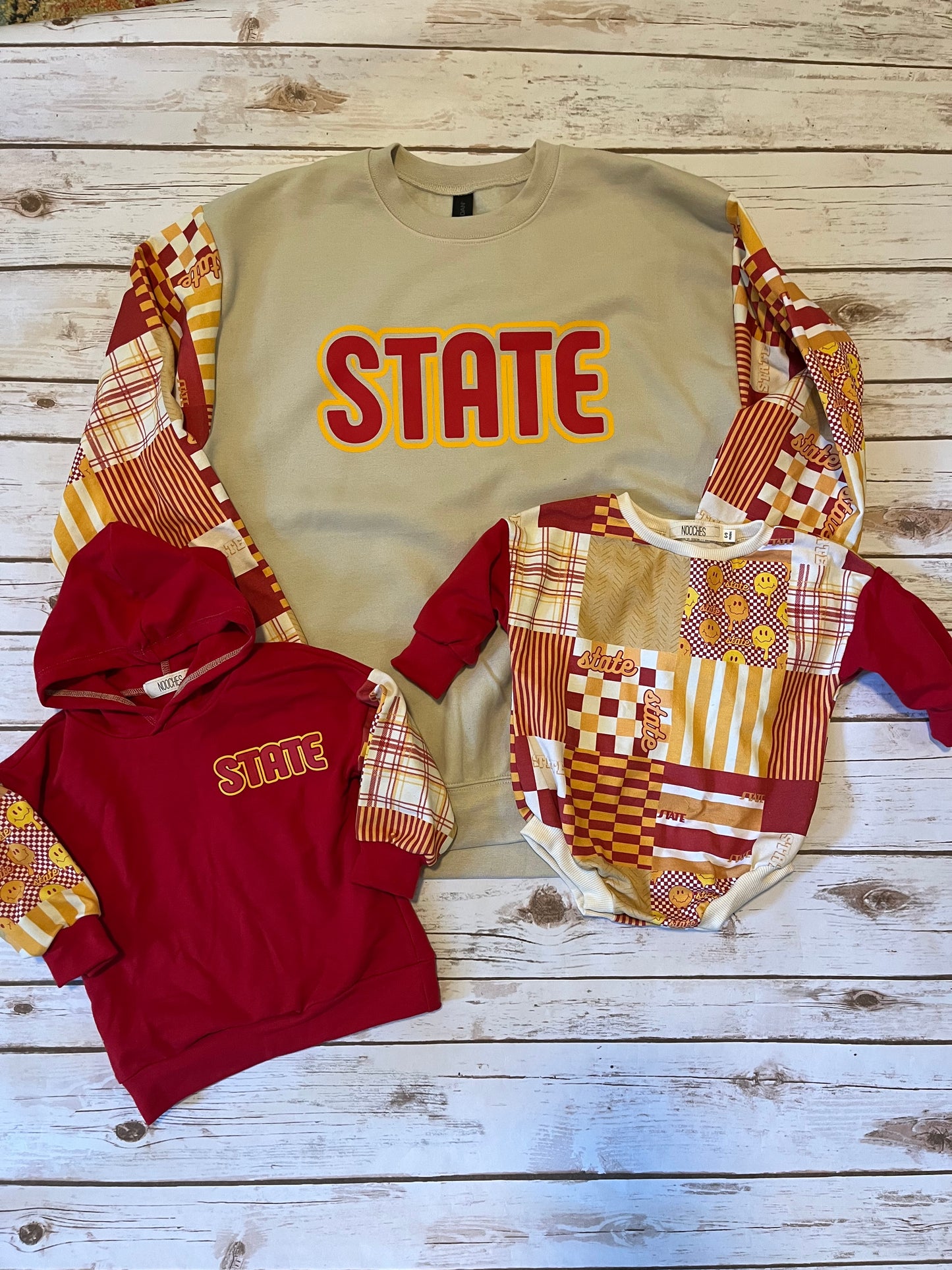 State Patchwork Adult Pullover
