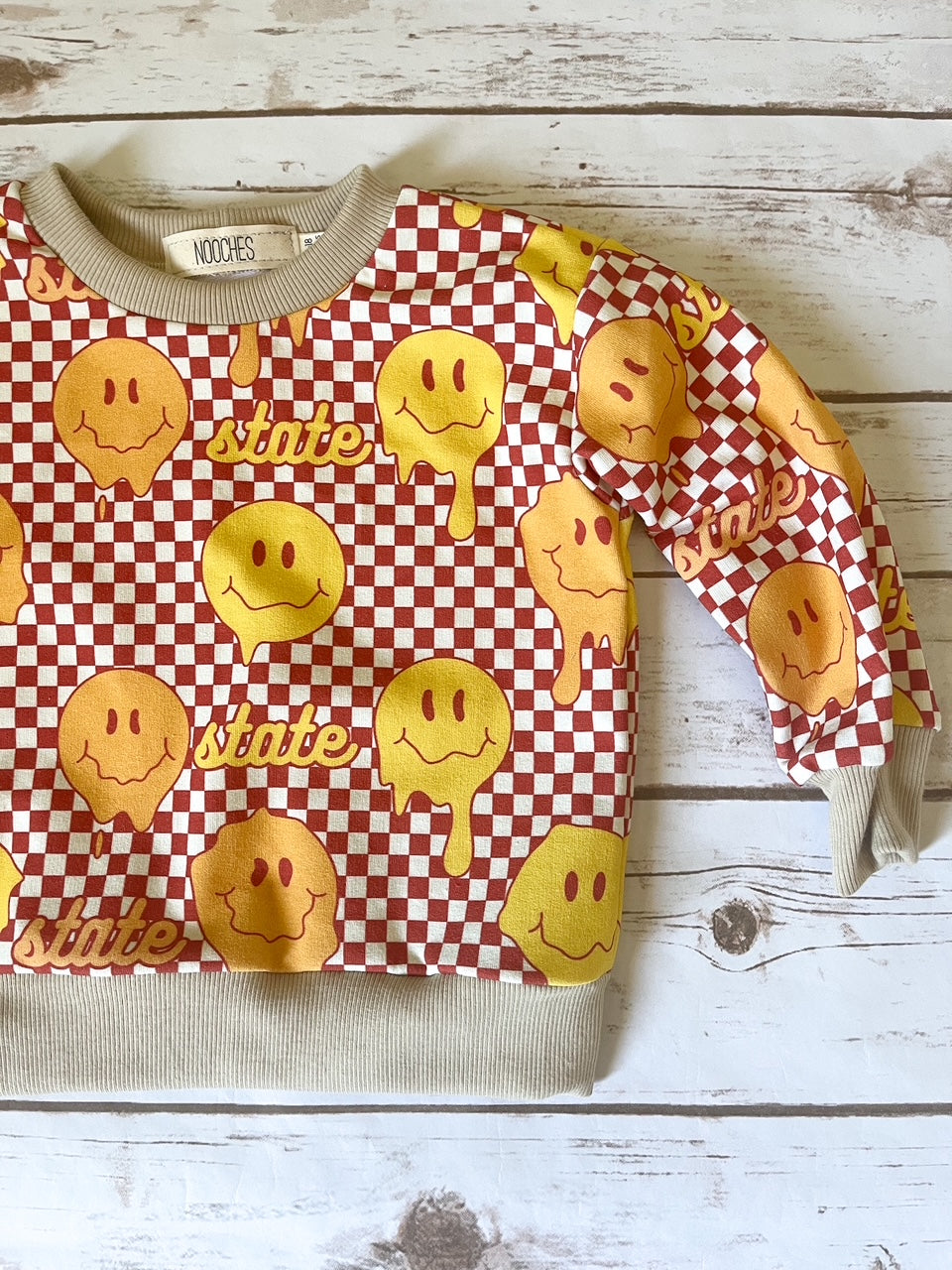 State Smiley Track Pullover