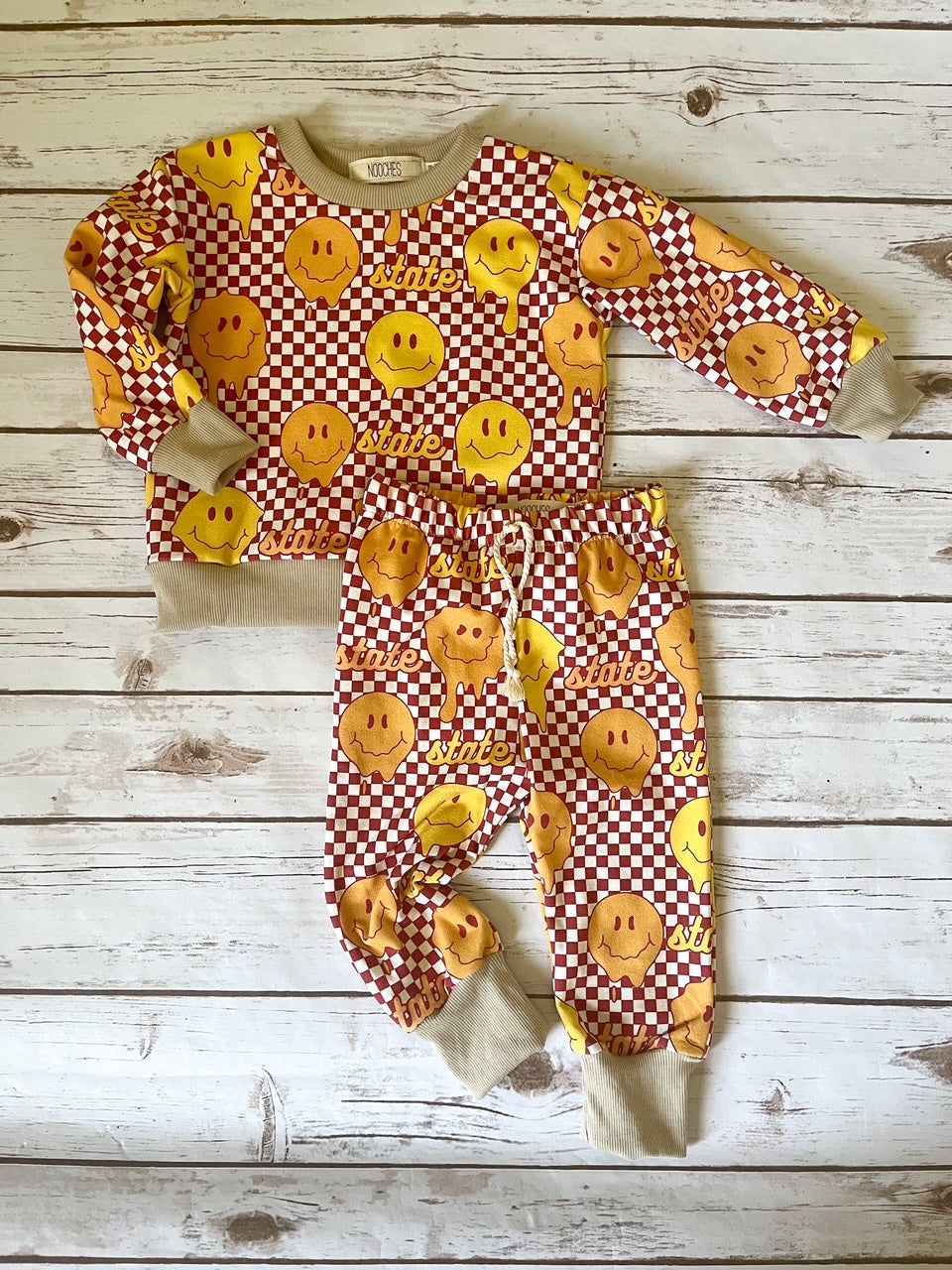 State Smiley Track Pullover