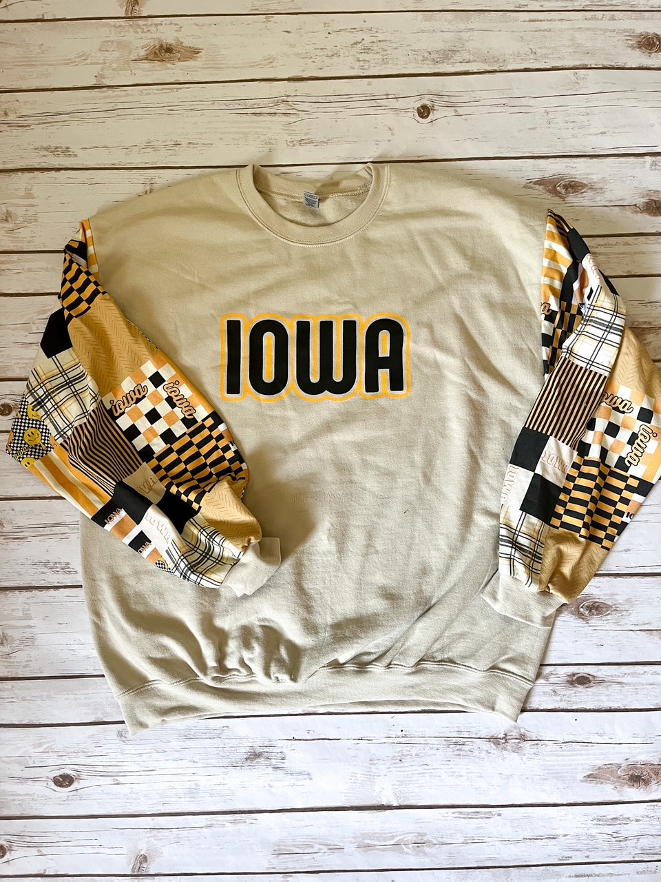 Iowa Patchwork Adult Pullover