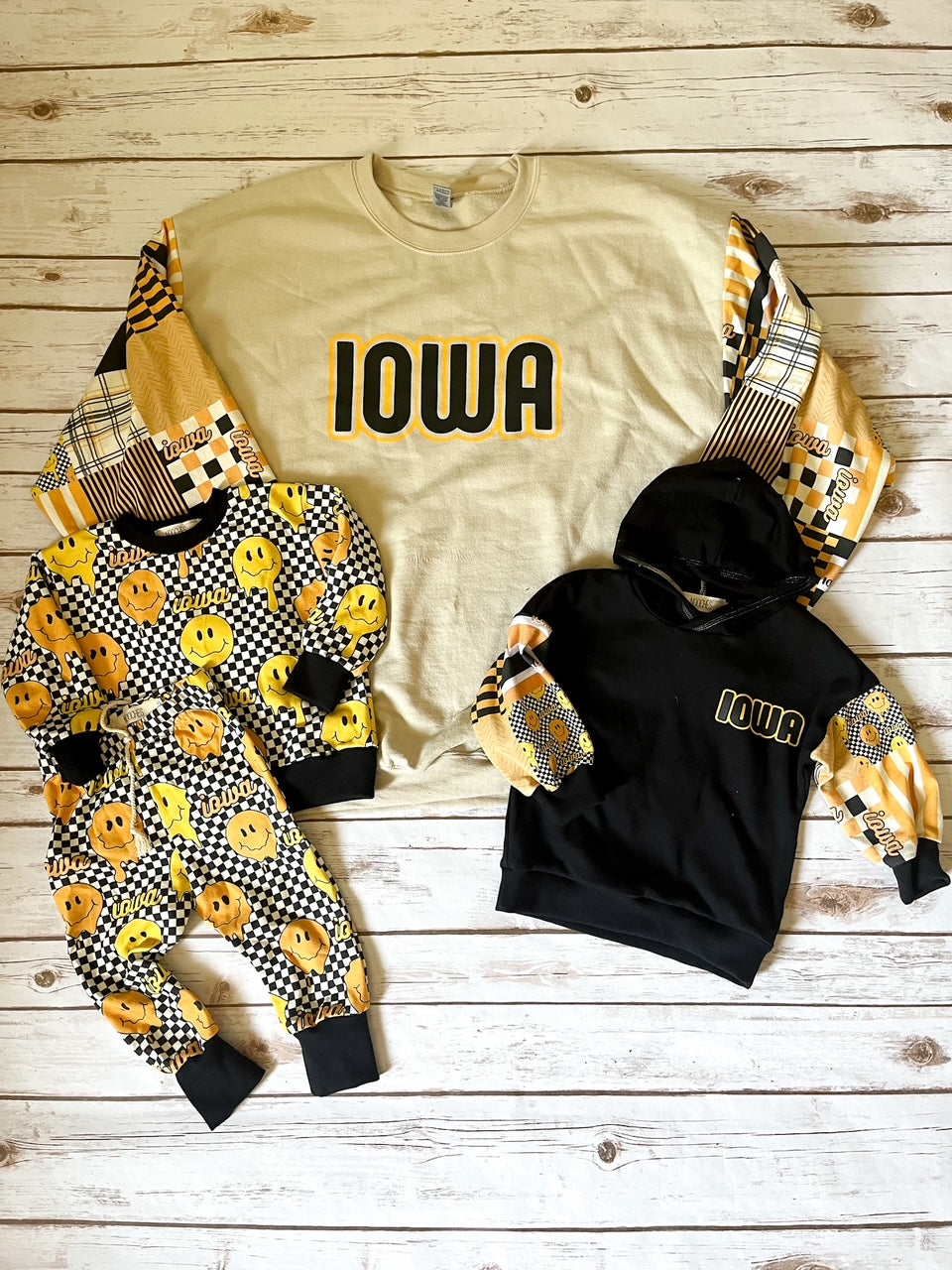 Iowa Patchwork Adult Pullover