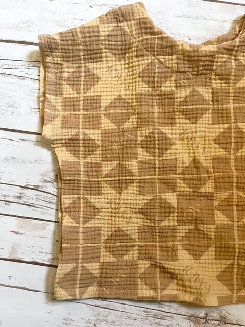 Iowa Quilt Block Gauze Shirt