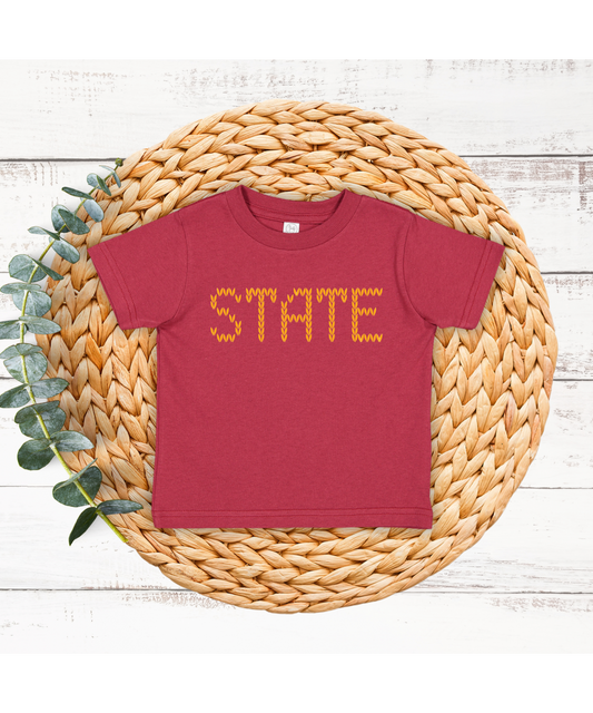 Wholesale T-Shirt - Red State Stitch