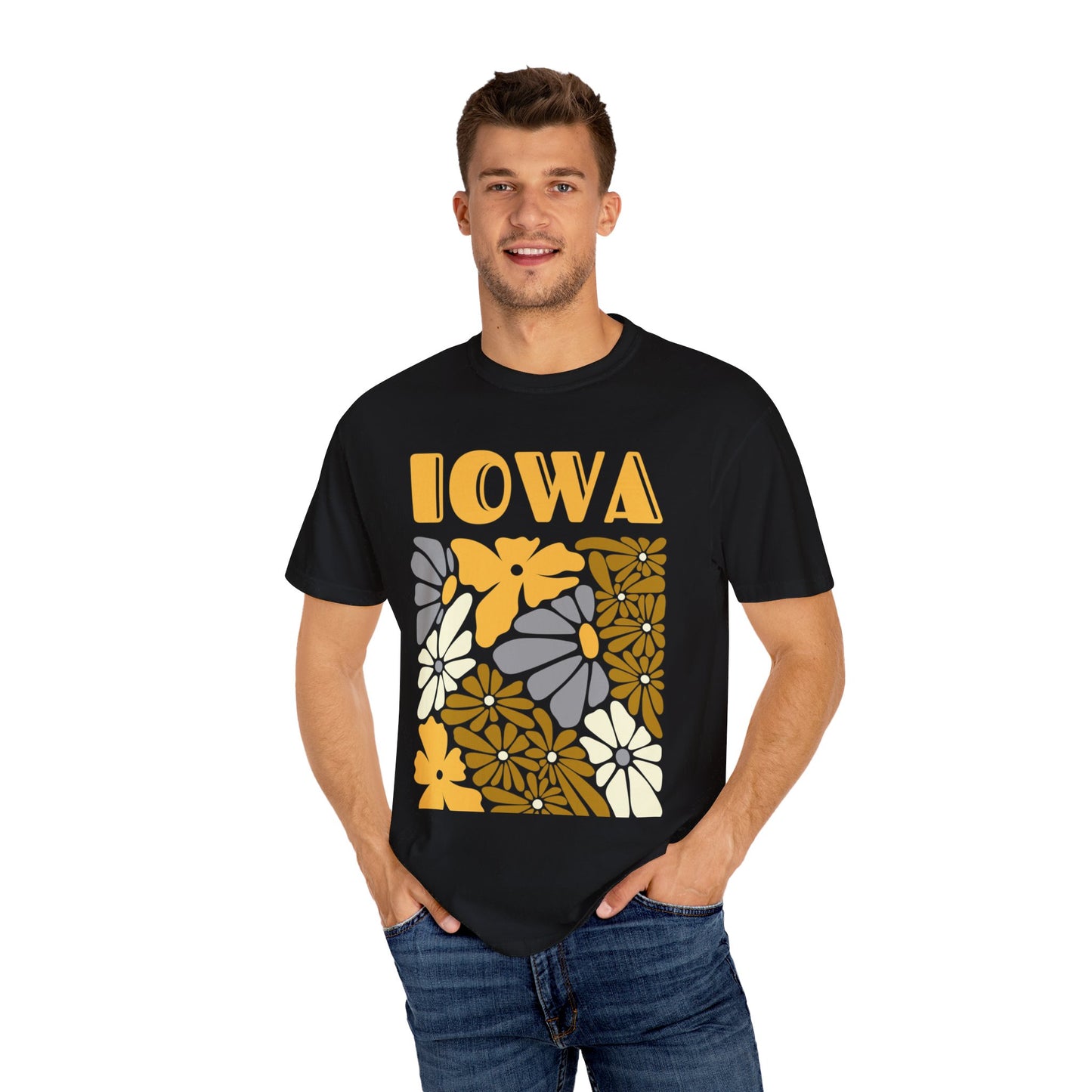 Iowa Flower T-Shirt - Comfort Colors