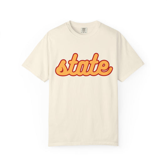 Cursive State Adult T - Comfort Colors