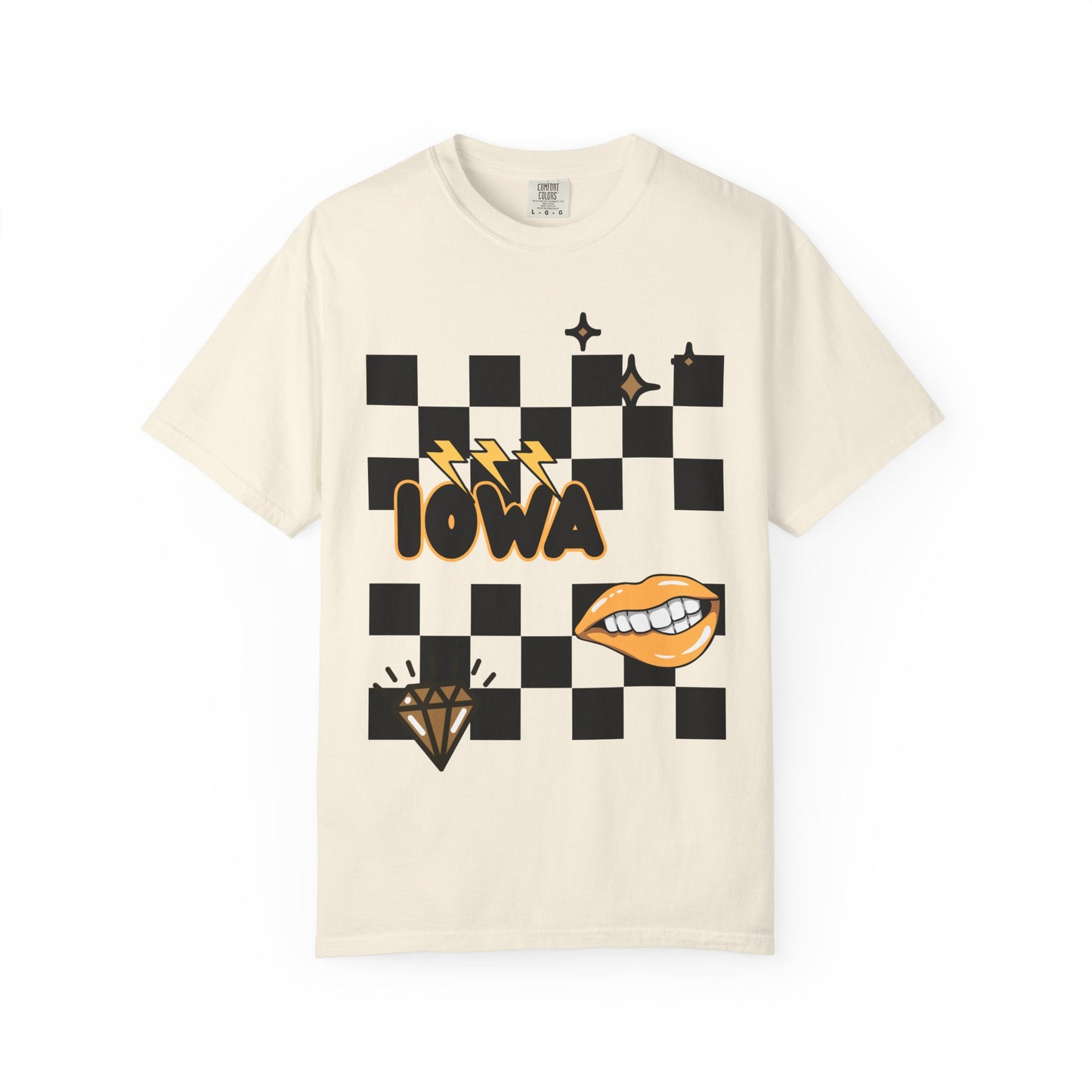 Iowa Pop Art Adult T - Comfort Colors