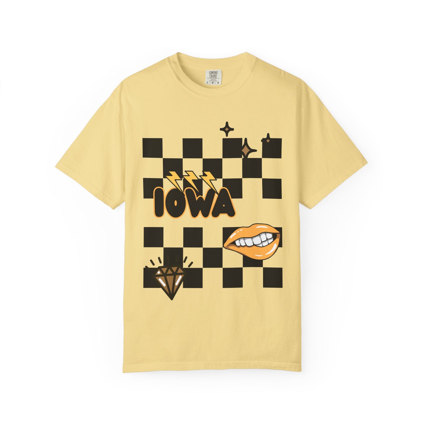 Iowa Pop Art Adult T - Comfort Colors