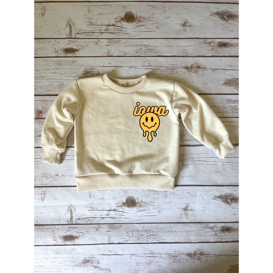 Oat Iowa Smiley Track Pullover