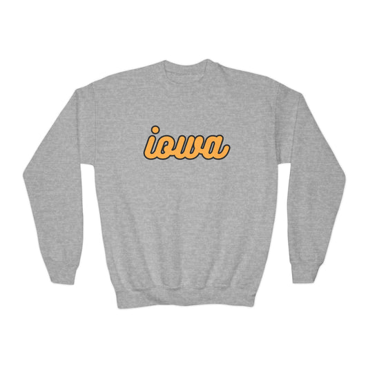 Iowa Cursive Youth Sweatshirt - Gilden