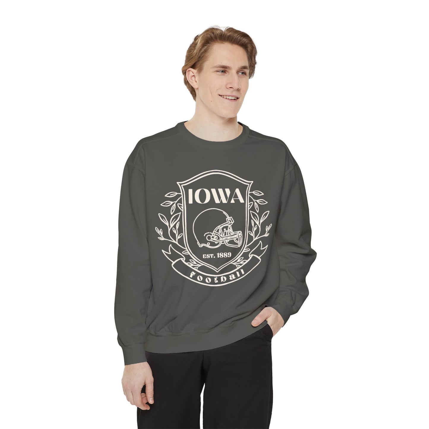 Iowa Crest Sweatshirt - Comfort Colors