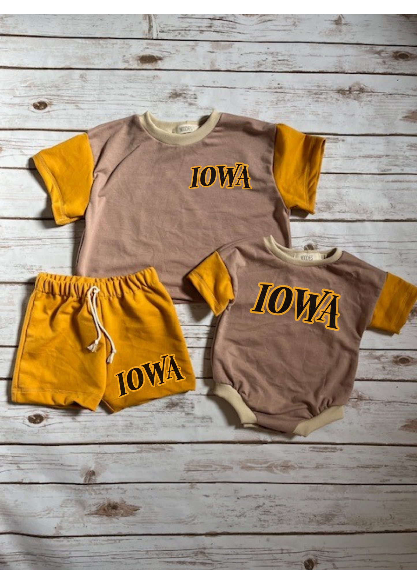 Iowa Color Blocked Oversized Romper