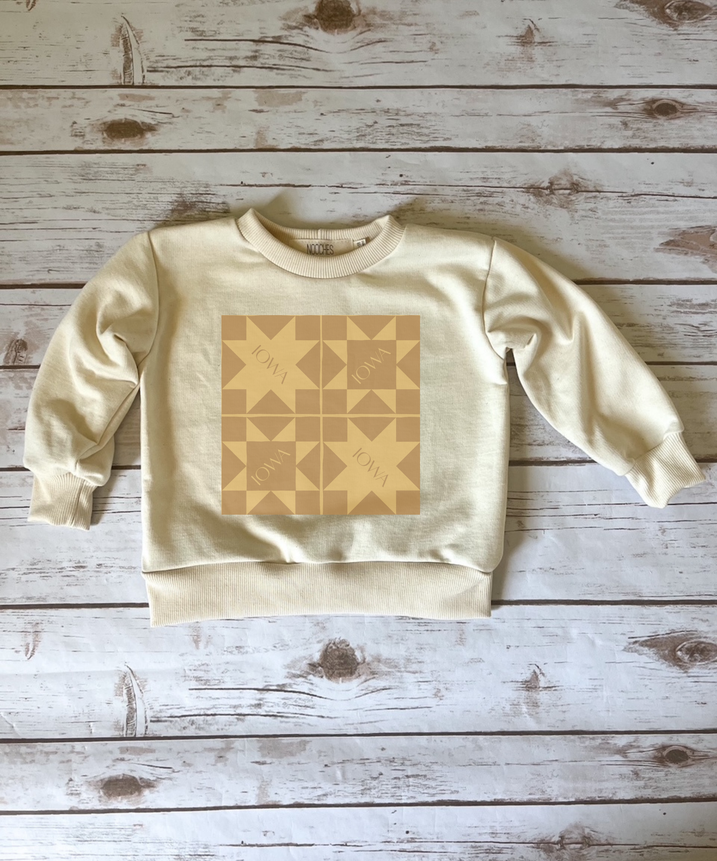 Iowa Quilt Block Pullover