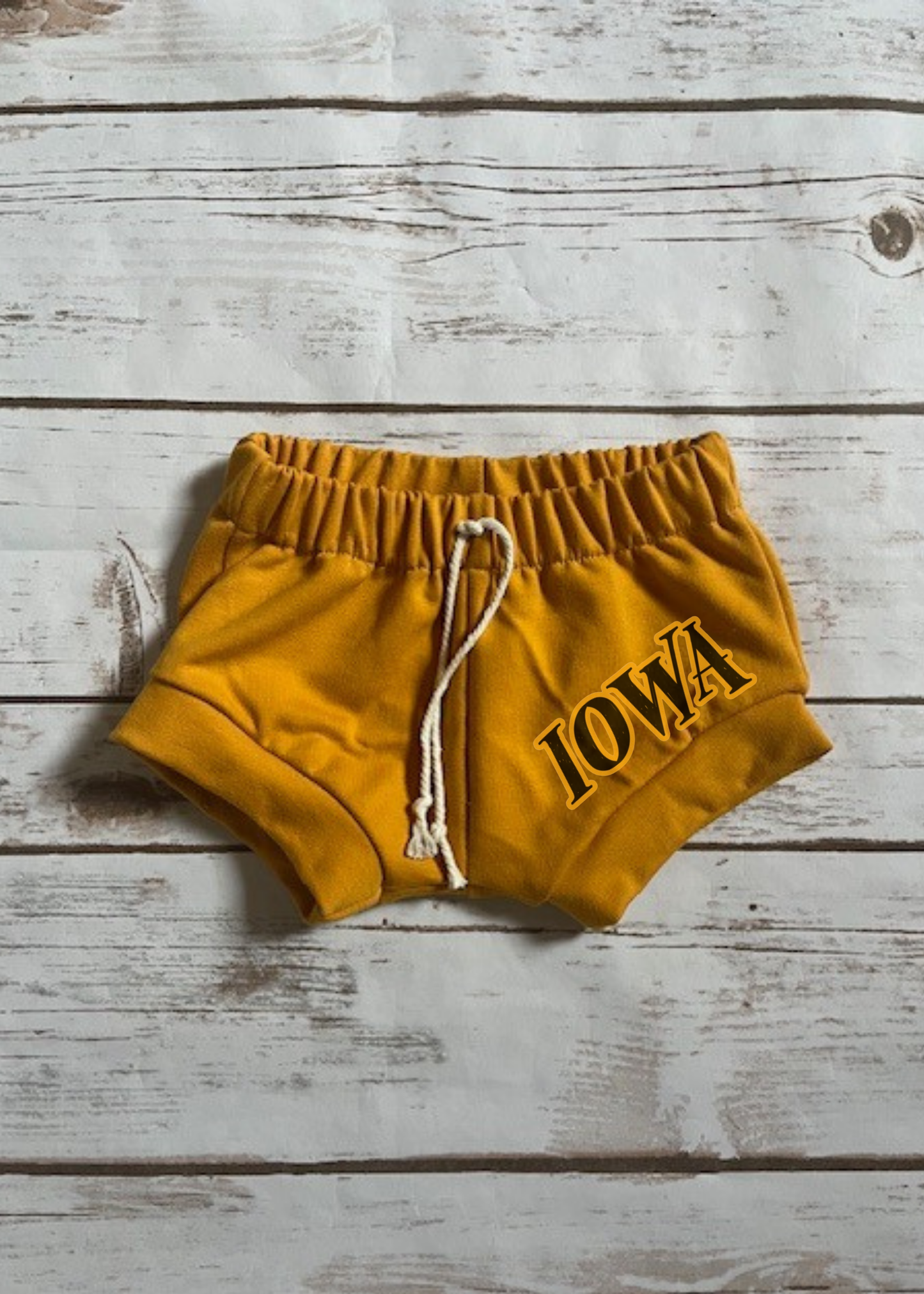 Iowa Block Mustard Shorties