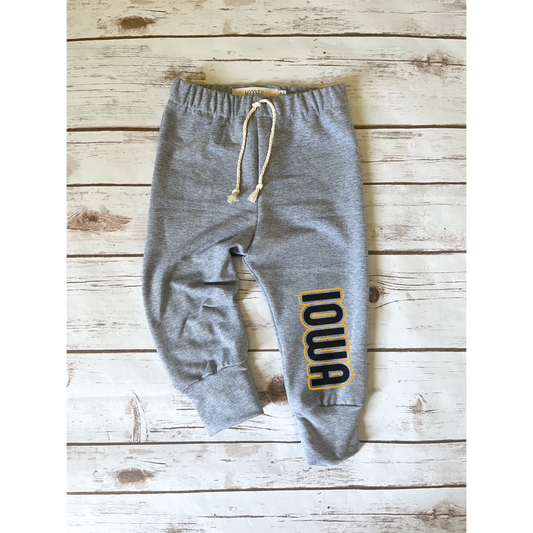 Grey Iowa Bubble Sweatpants