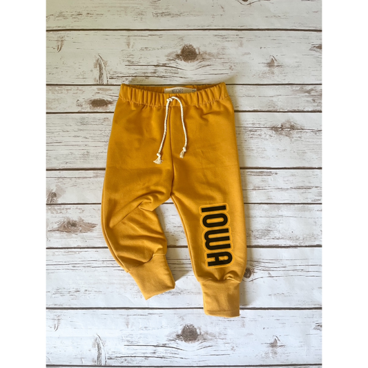 Mustard Iowa Bubble Sweatpants