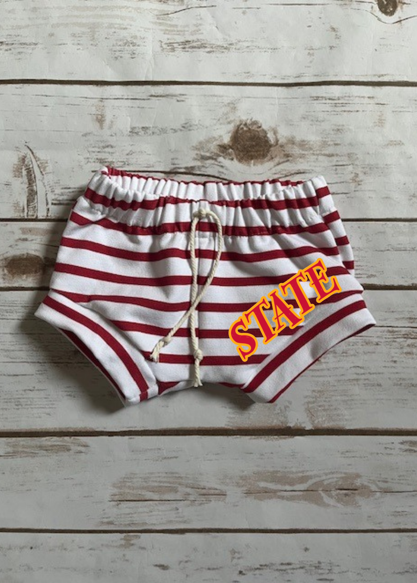 Red Stripe State Shorties