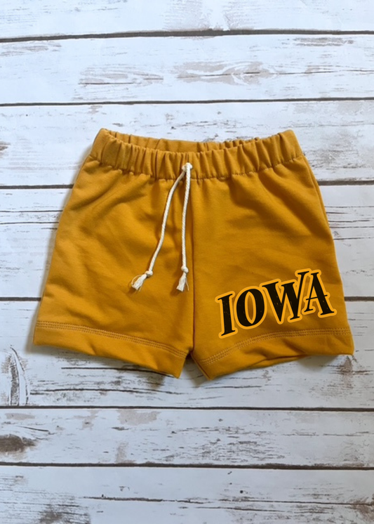 Wholesale Iowa Block Mustard Everyday Shorts
