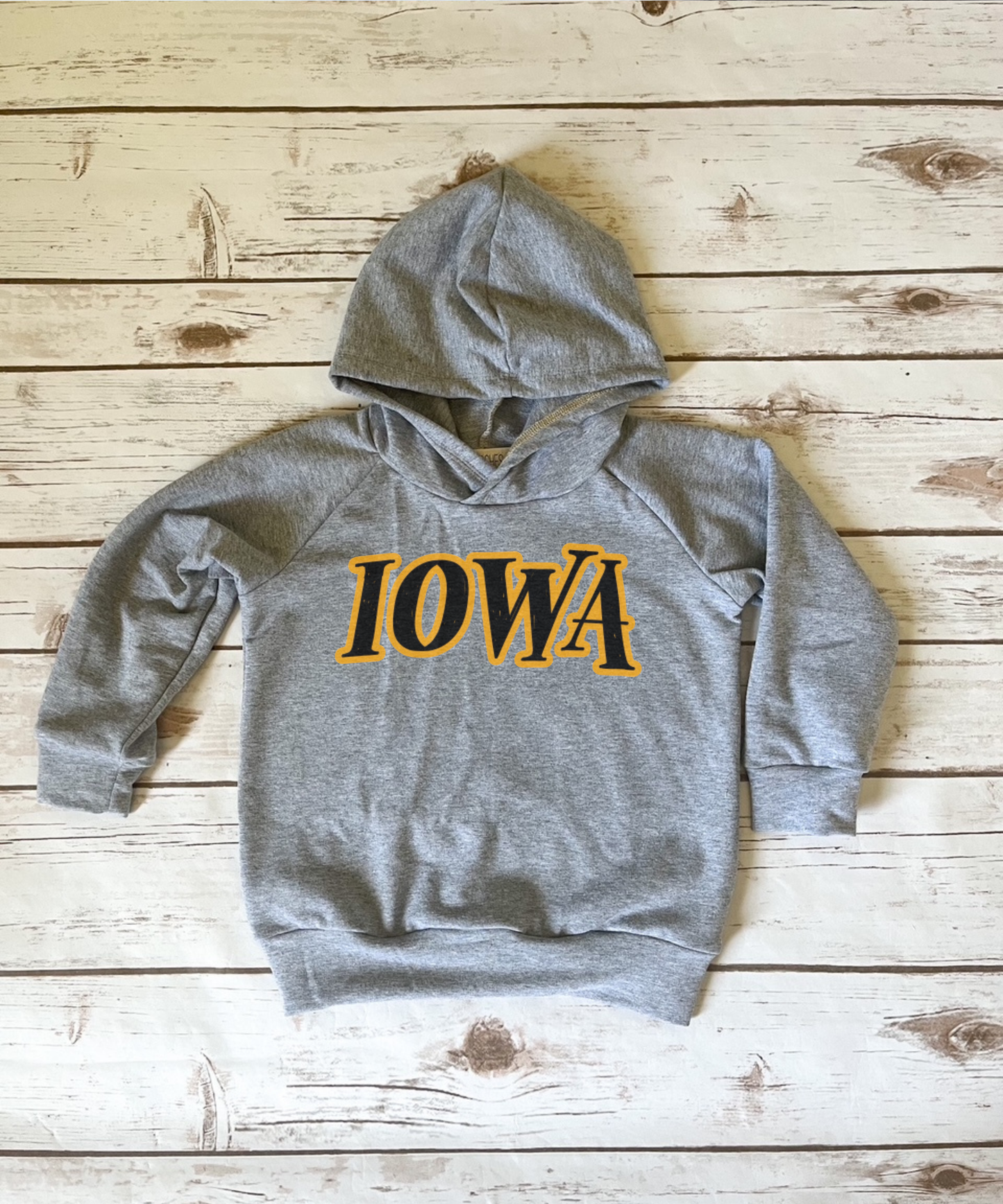 Iowa Block Grey Hoodie