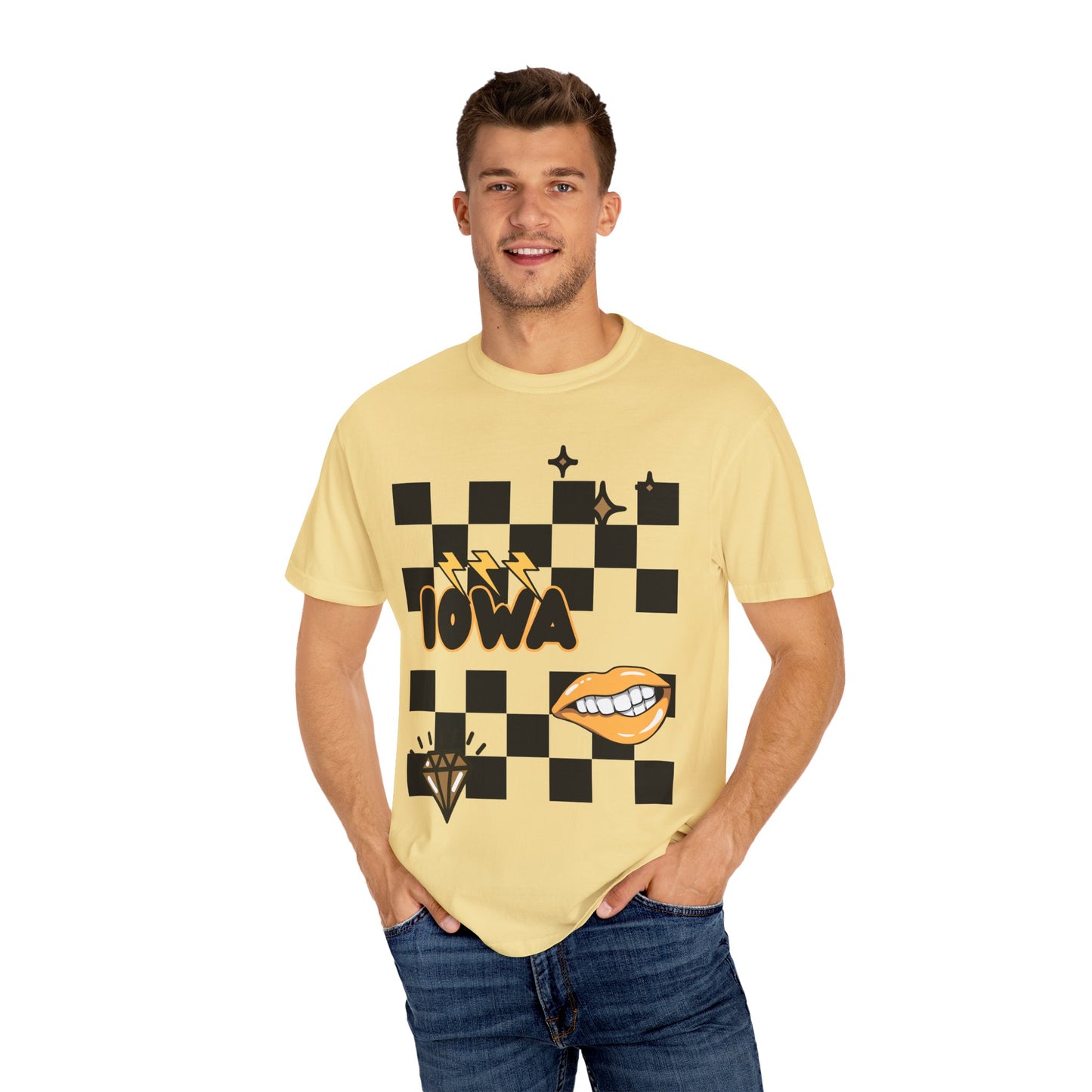 Iowa Pop Art Adult T - Comfort Colors