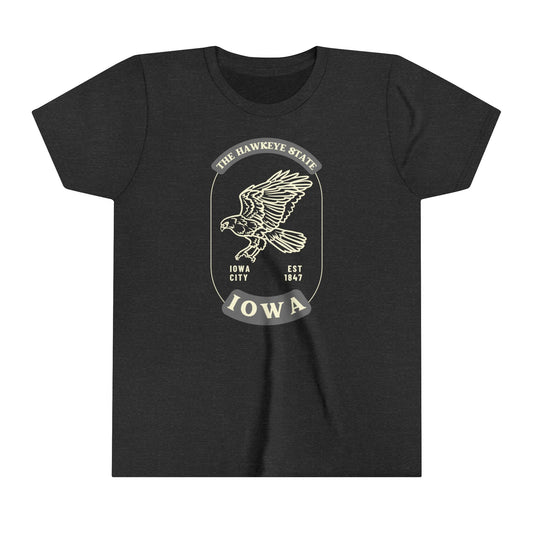 Youth The Hawkeye State T - Bella Canvas