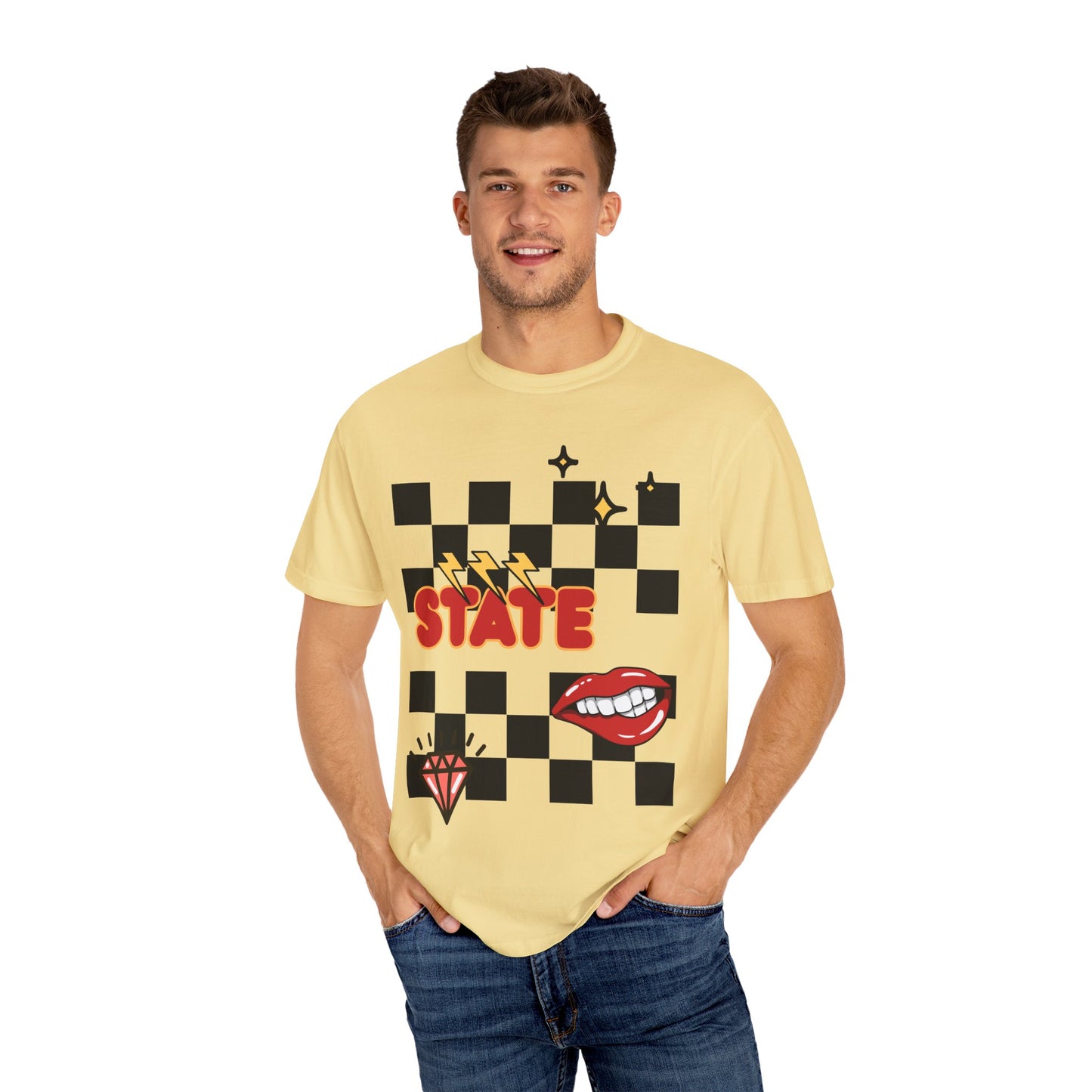State Pop Art Adult T - Comfort Colors