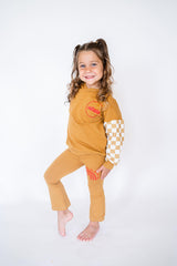 Mustard Check Baggy State Hoodie