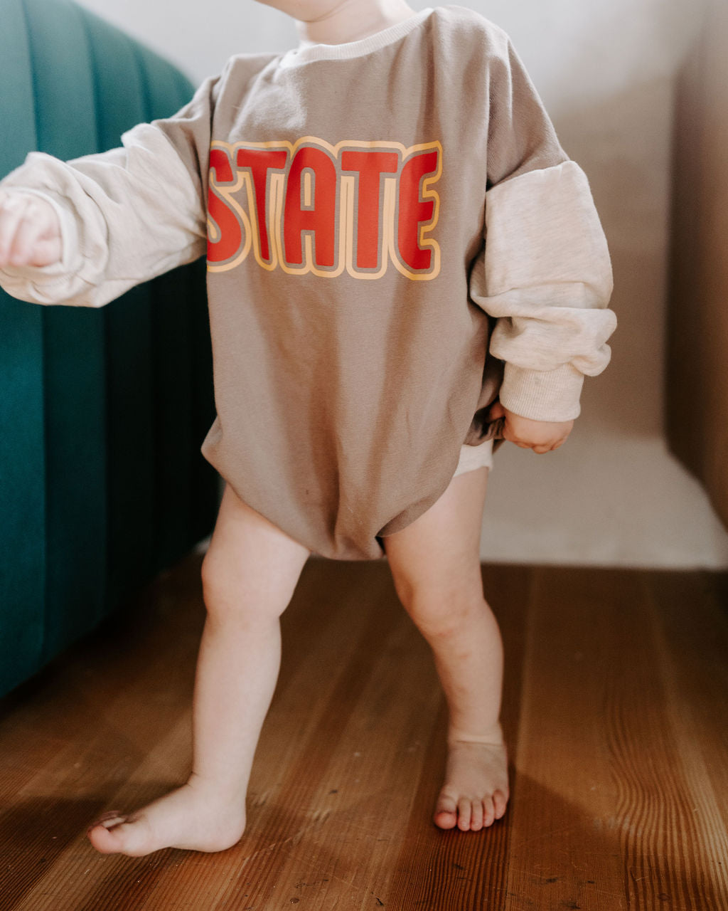 State Color Blocked Oversized Romper