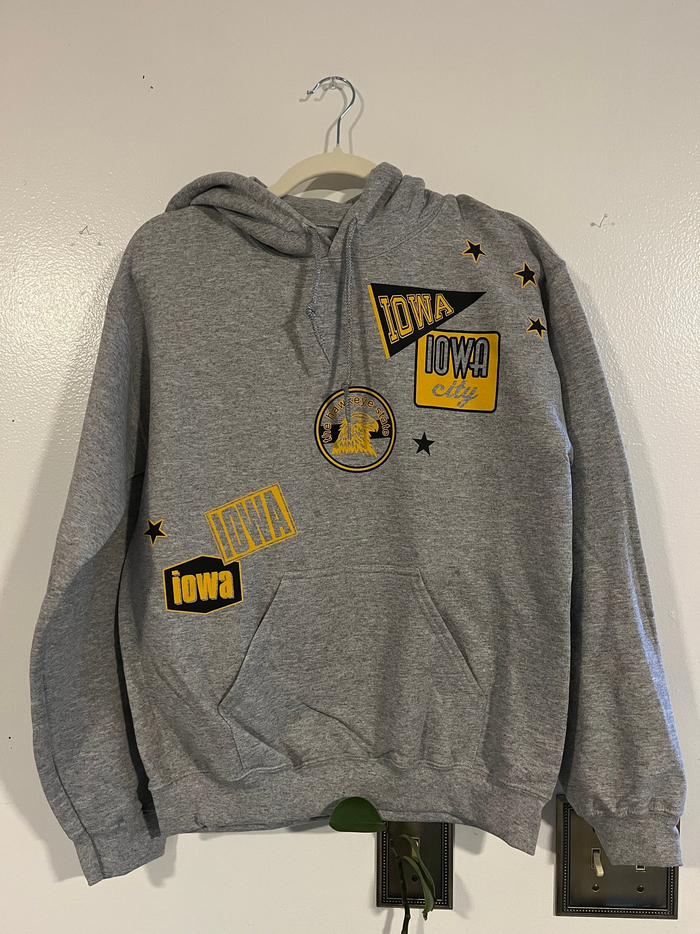 Iowa Patch Adult Hoodie