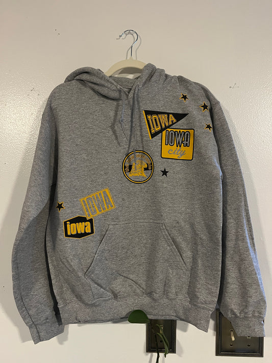 Iowa Patch Adult Hoodie