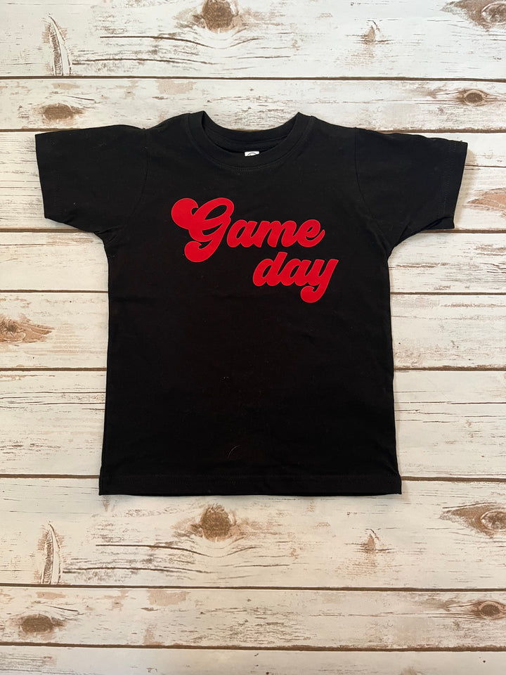 Black and Red Game Day T-Shirt