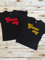 Black and Gold Game Day T-Shirt