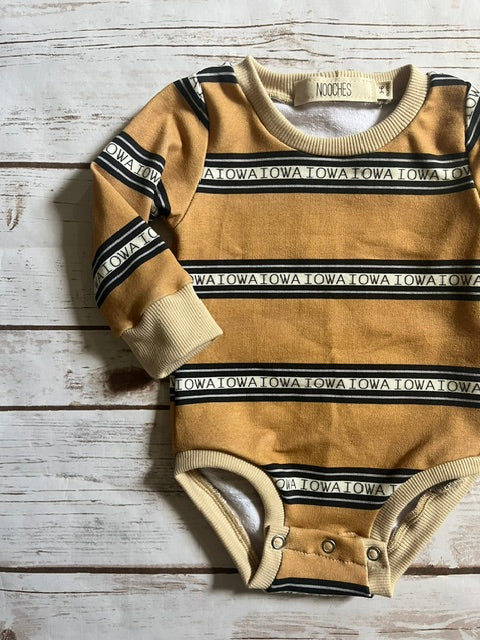 Iowa Vintage Stripe Bodysuit