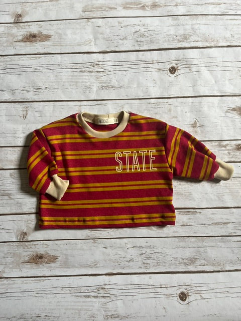Wholesale State Red Boxy Long Sleeve T