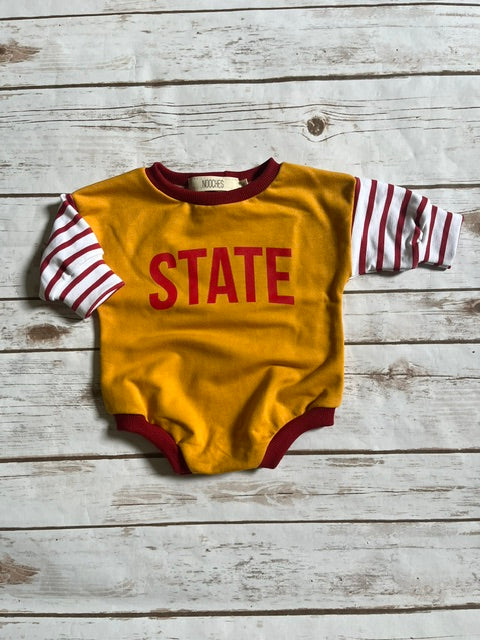 Wholesale State Stripe Oversized Romper